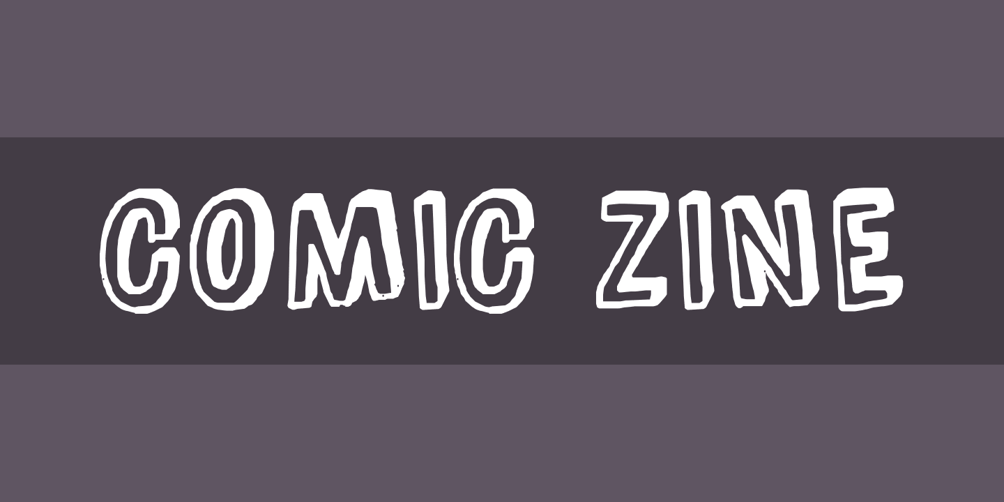 Comic Zine Font preview